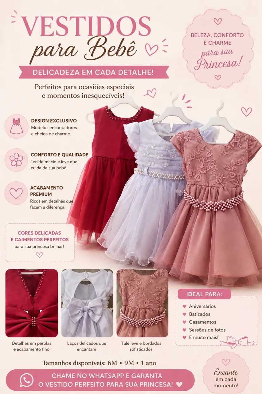 Vestidos infantis 