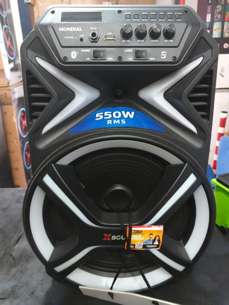 CAIXA AMPLIFICADA CM-550 BIVOLT . - Foto 2