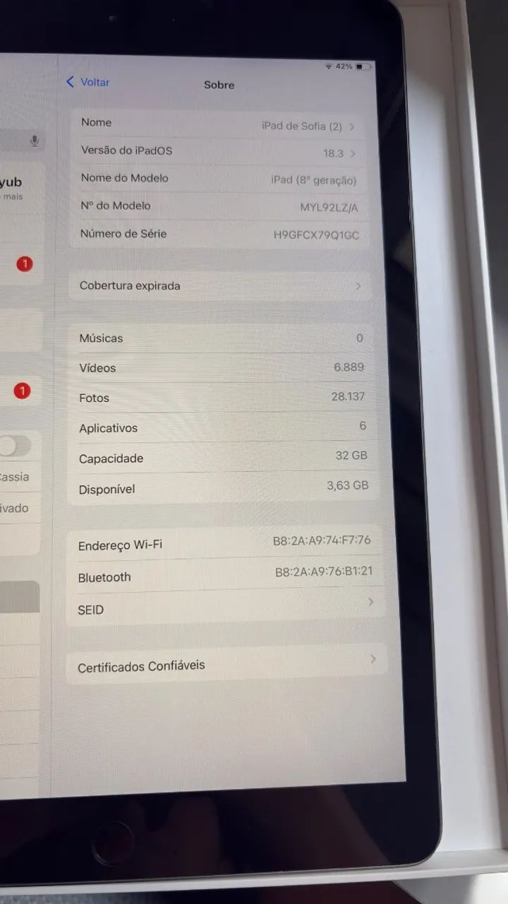Ipad 8ª geração 32GB - Foto 4