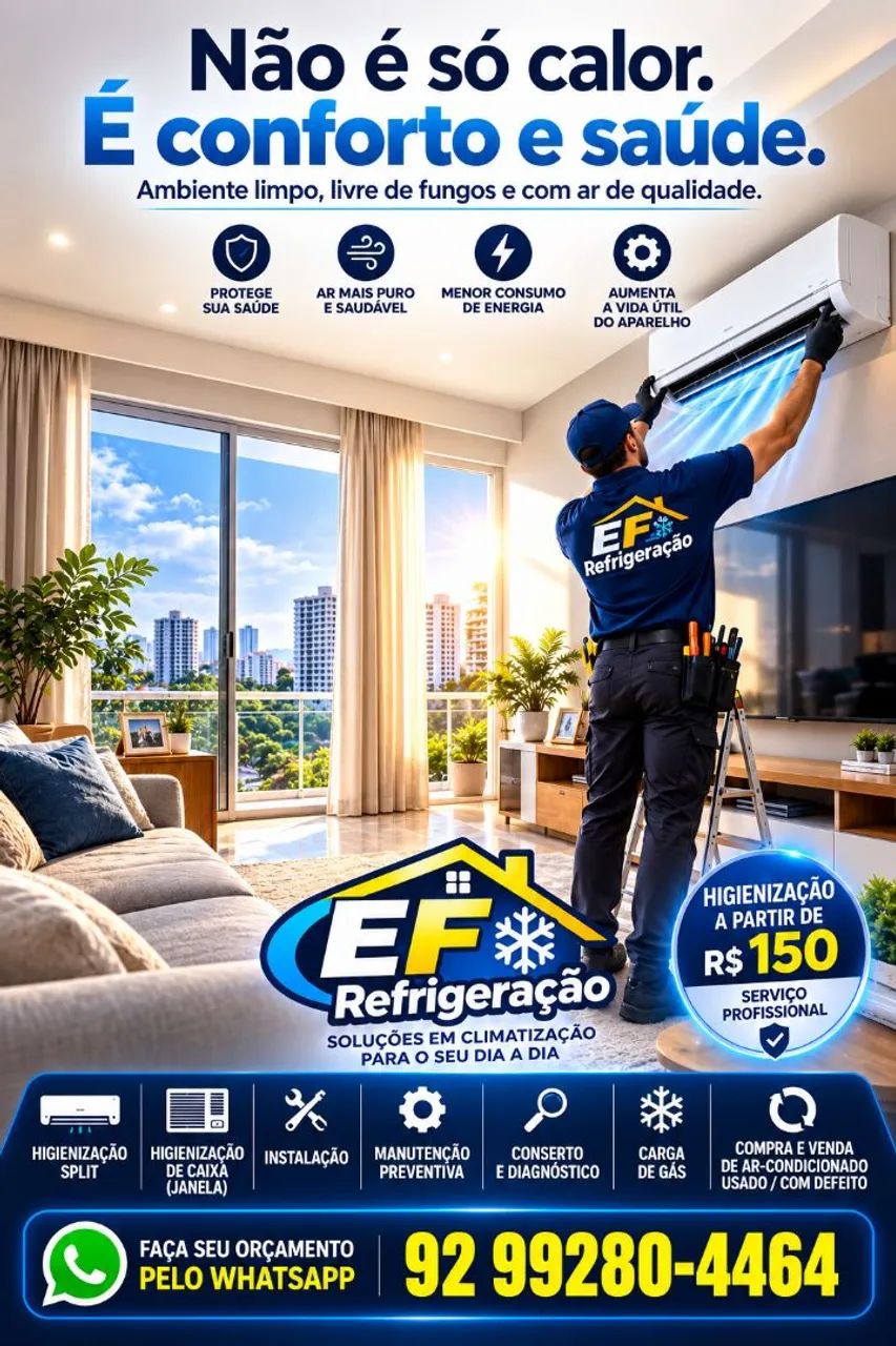 Conserto de ar-condicionado split e de caixa,chama a EF REFRIGERAÇÃO  - Foto 2