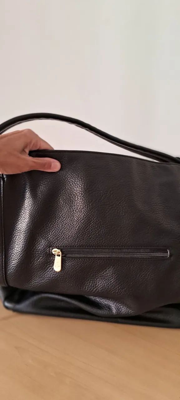 Bolsa de couro sintético (Pavão de ouro) - Foto 2
