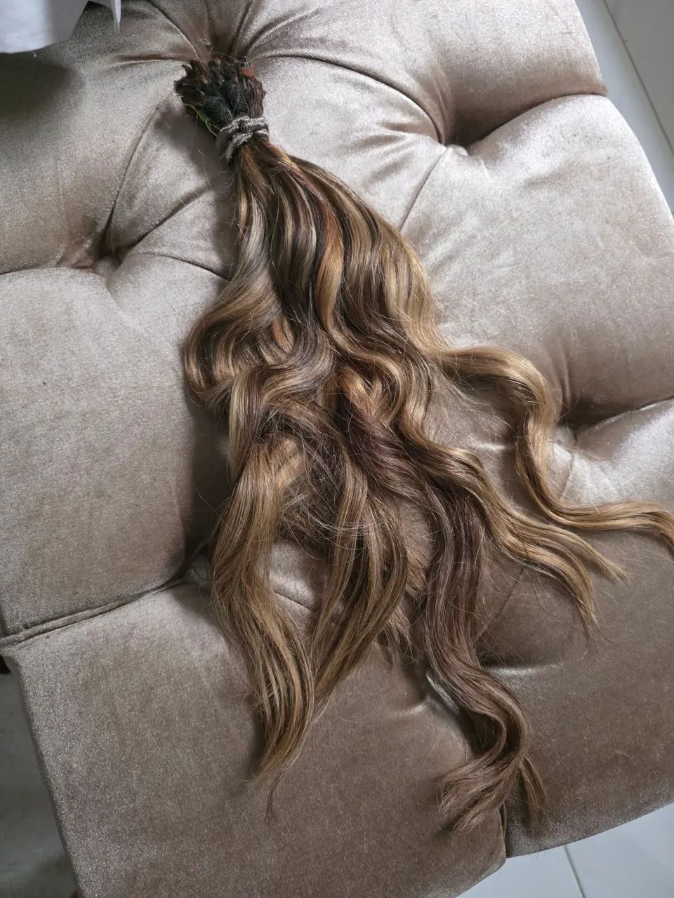 Mega Hair Ondulado 100% Humano - Comprimento médio Natural - Foto 3