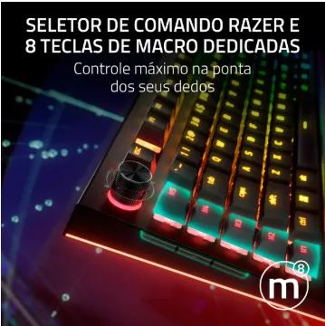 TECLADO MECHANICAL GAMER RAZER BLACKWIDOW V4 PRO - Foto 4