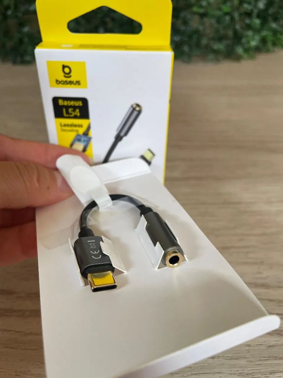 Cabo adaptador de áudio usb-c para P2 Baseus  - Foto 2