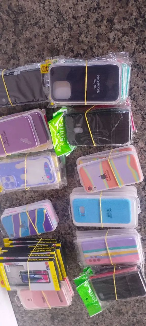 LOTE COM 100 CAPINHAS PARA CELULAR - Foto 3