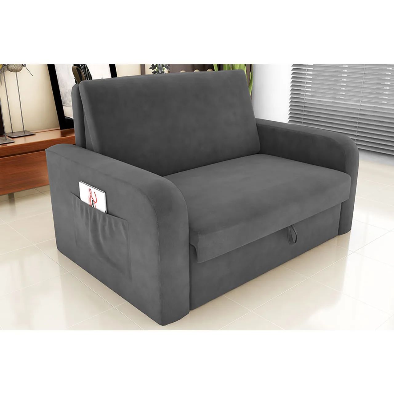 Sofá cama daiane c/ bau- FRETE GRATIS / ENTREGA HOJE!! 