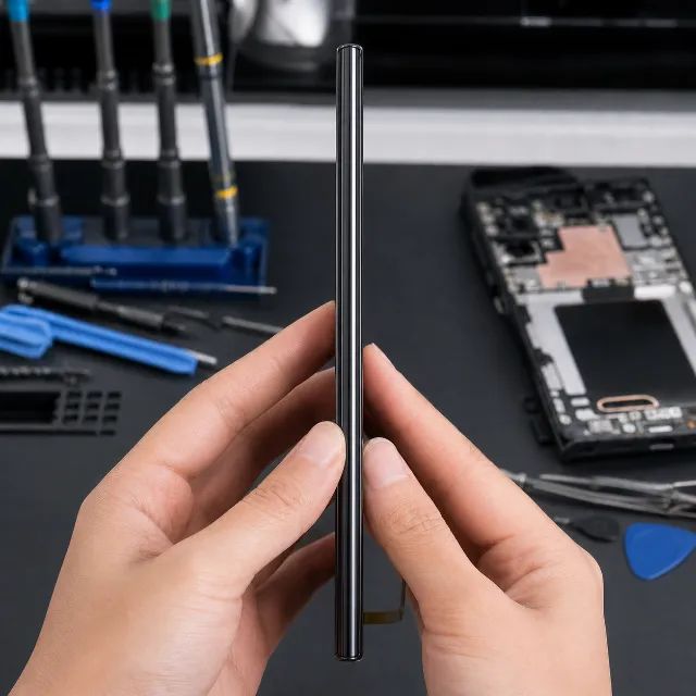 Tela frontal OLED com aro para Galaxy S22 Ultra S908 - Foto 3