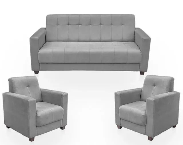Sofá + 2 Poltronas Modelo Clín - Direto de Fábrica - Foto 4