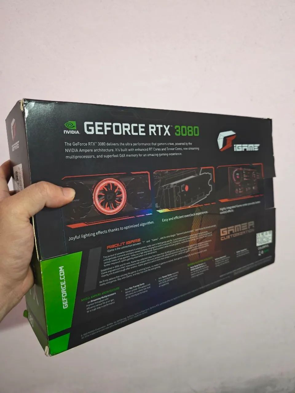 Caixa vazia RTX 3080 IGame - Foto 2