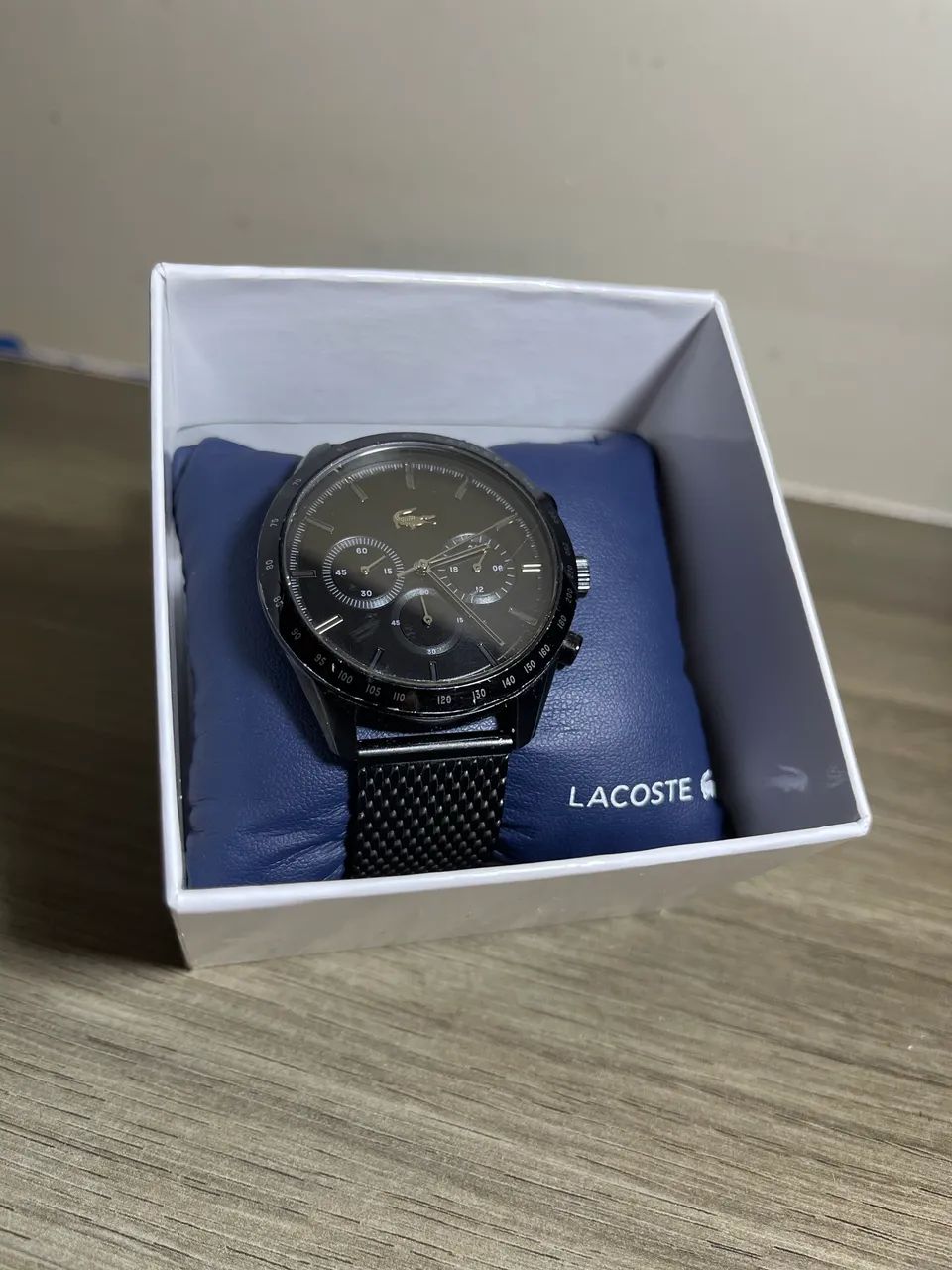 Relógio Lacoste preto original 
