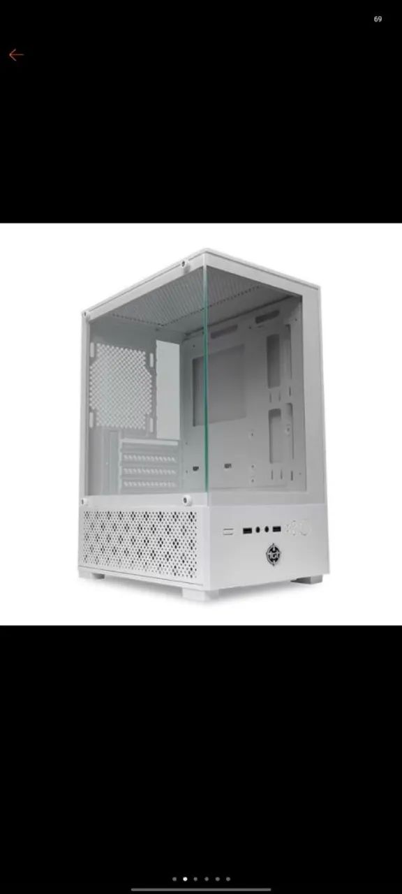 Gabinete Branco com lateral em vidro - Foto 3