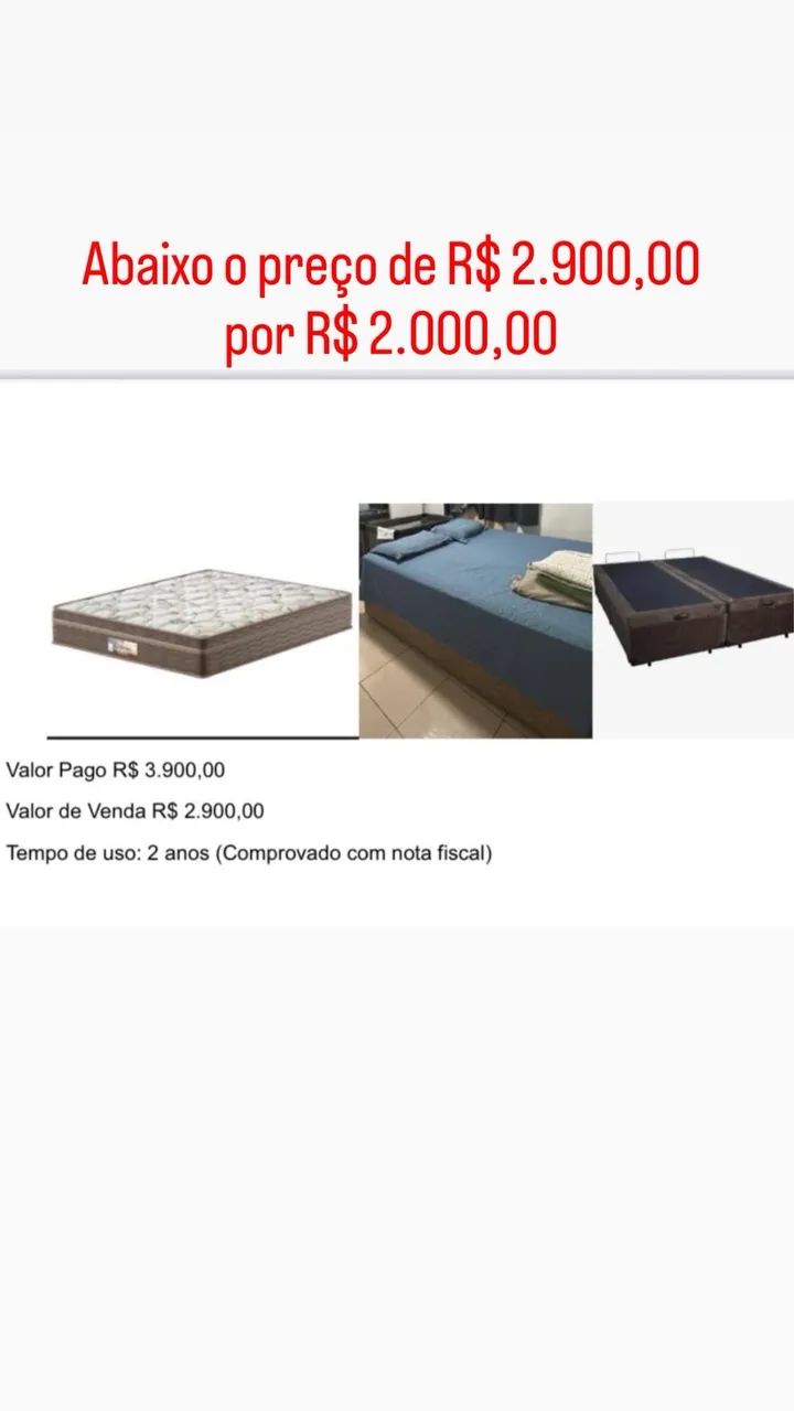 Cama Queen com base Baú - Foto 3