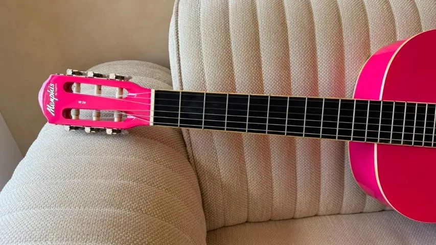 Violão Memphis cor rosa - Foto 4