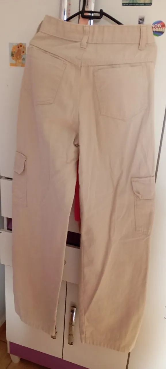 Vendo calça cargo bege  - Foto 2