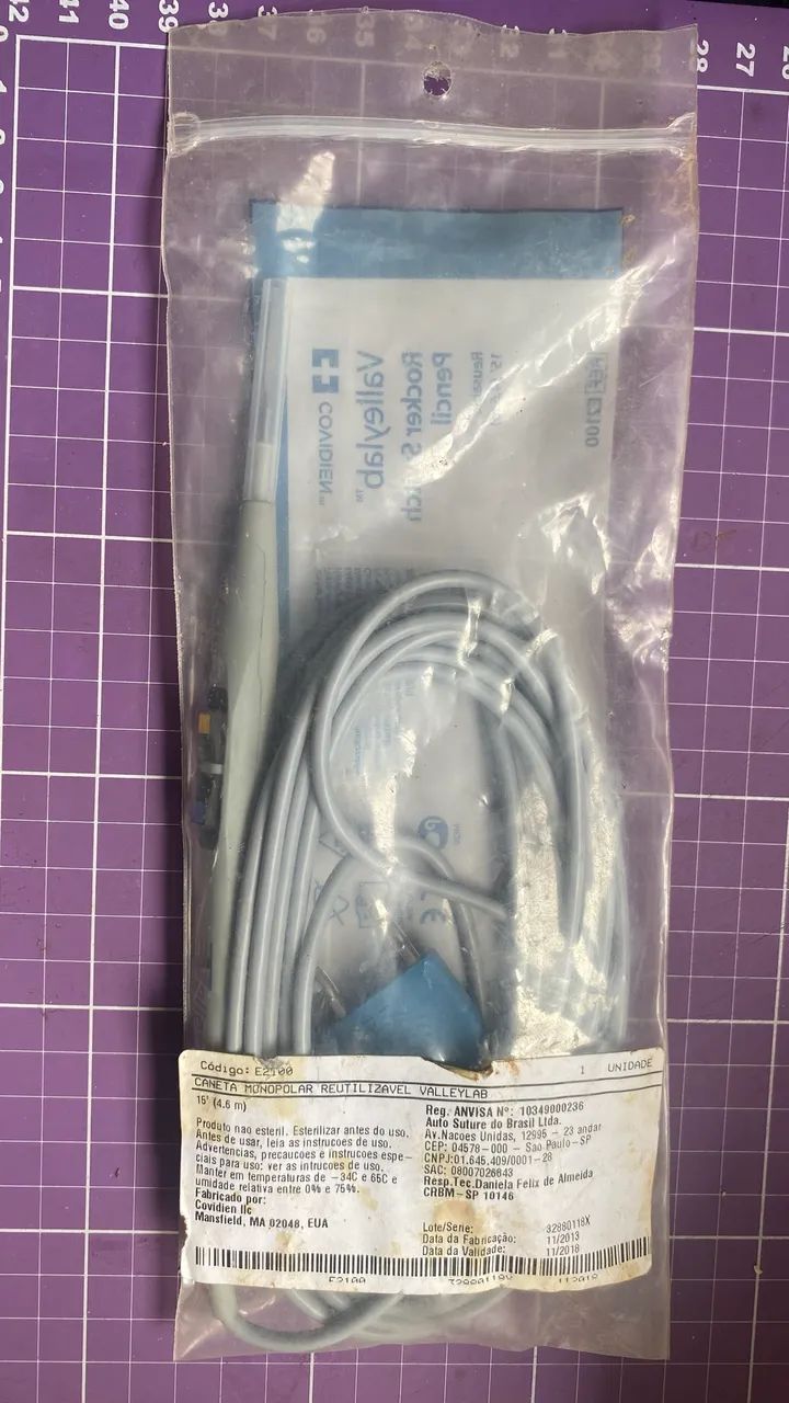 CANETA COMANDO MANUAL MONOPOLAR REUTILIZÁVEL | VALLEYLAB E2100 - Foto 2