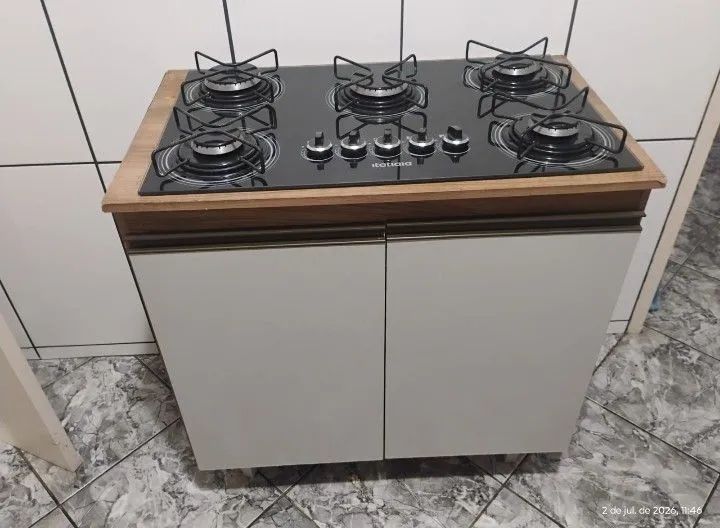 Fogão Cooktop com balcão 