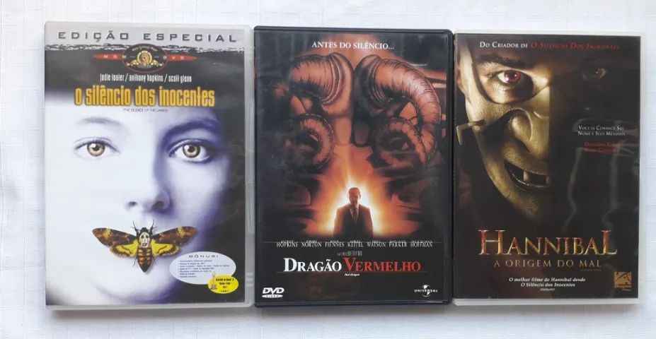 Dvd Coleção Hannibal - 3 Filmes (original)