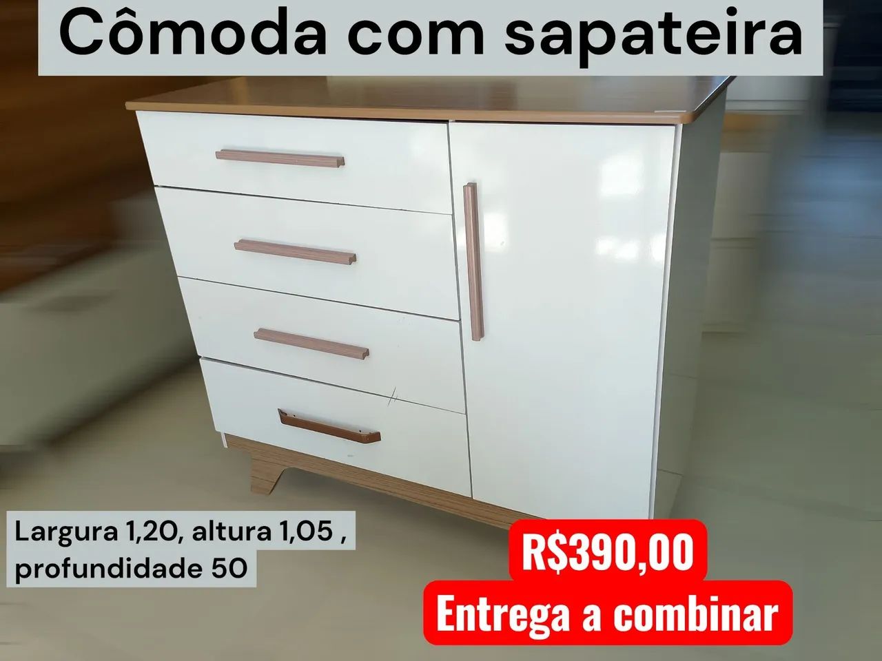 Cômoda Com Sapateira 
