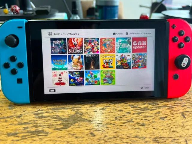 Nintendo Switch V2 32 + 128 Desbloqueado - Foto 2