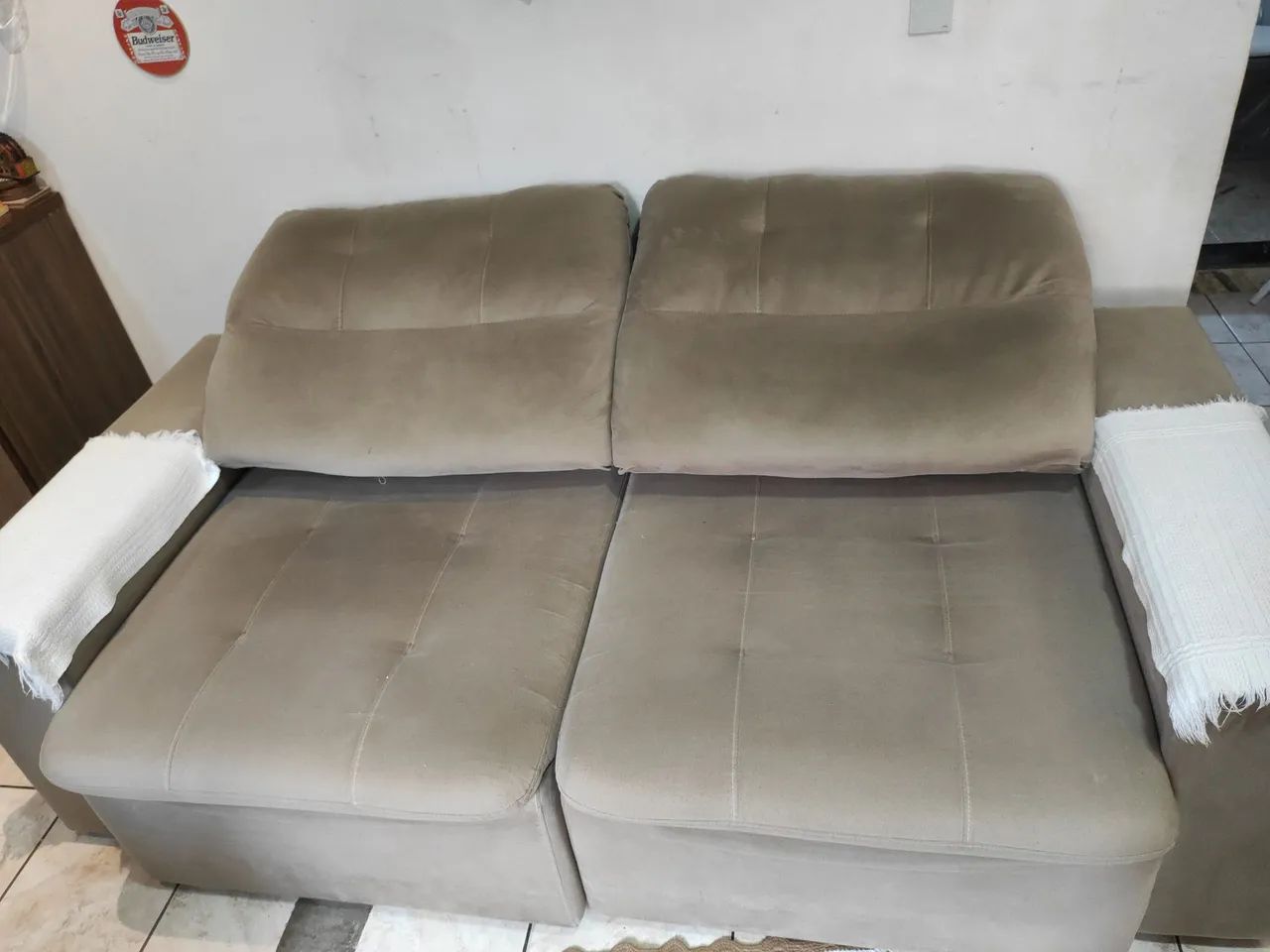 Sofá-cama Reclinável 2 Lugares - Muito Conservado - Foto 4