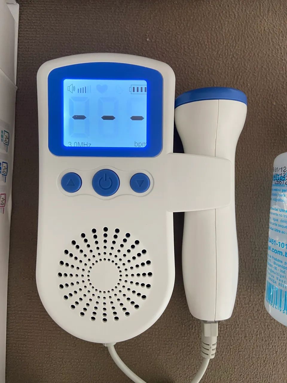 Ultrassom para ouvir os batimentos do bebê 