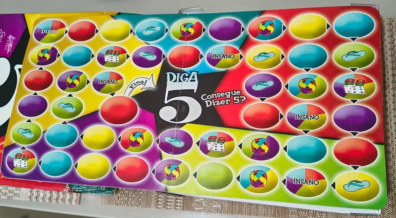 Diga 5 - Jogo de tabuleiro  - Foto 5