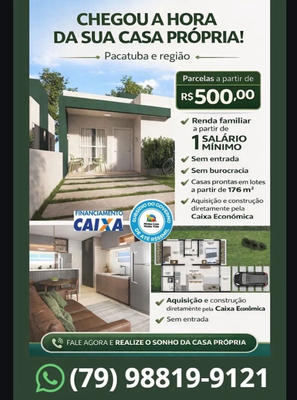 Oportunidade de sair do aluguel