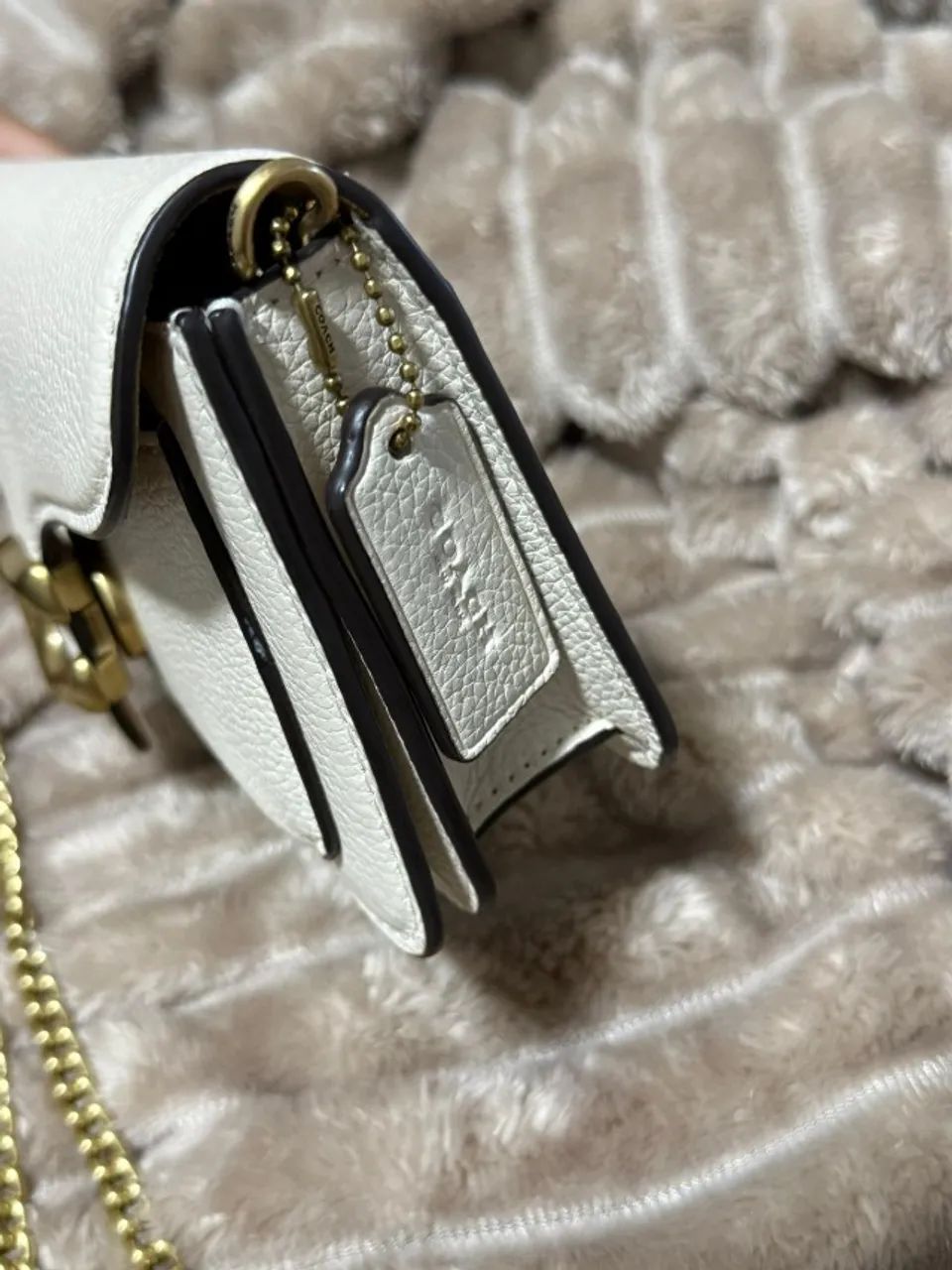 Bolsa Coach Tabby Off-White - Foto 4