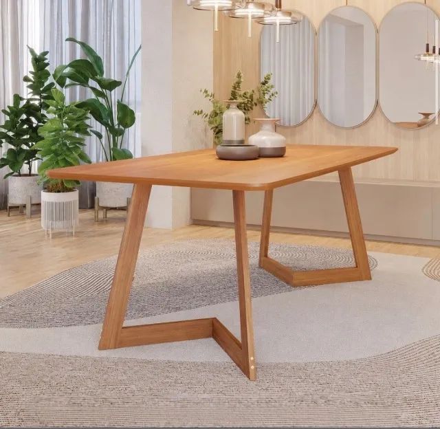 Mesa de Jantar Bellagio 1,80 m Madeira Cinamomo