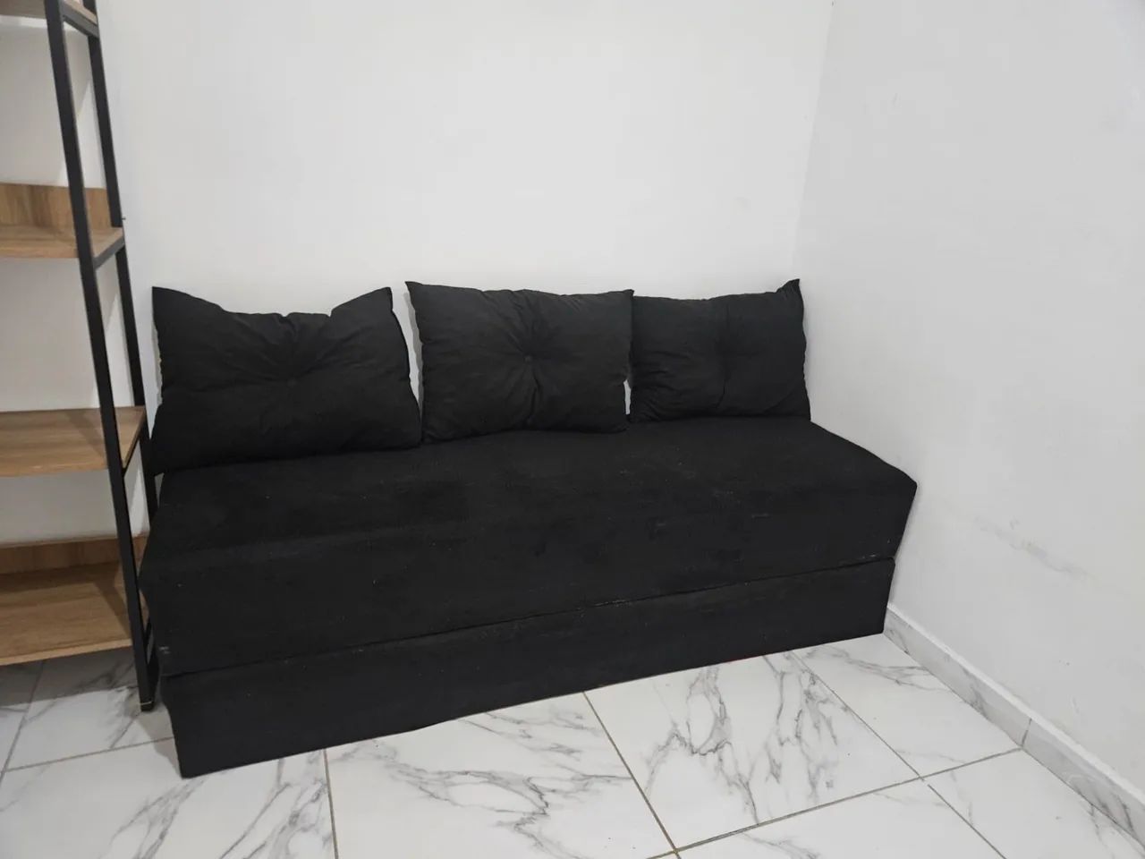 Sofá cama preto