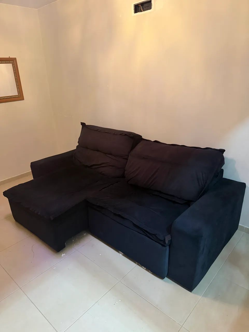 SOFÁ CAMA RETRÁTIL E RECLINÁVEL - SEMINOVO  - Foto 4