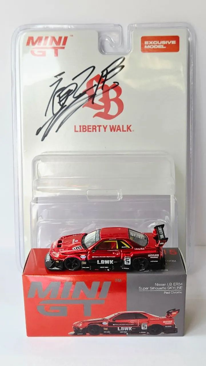 Mini Gt 1:64 Nissan LB-ER34 Super Silhouette Skyline R34 Midnight