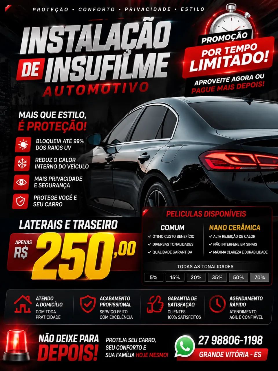 Instalação De Insufilme 