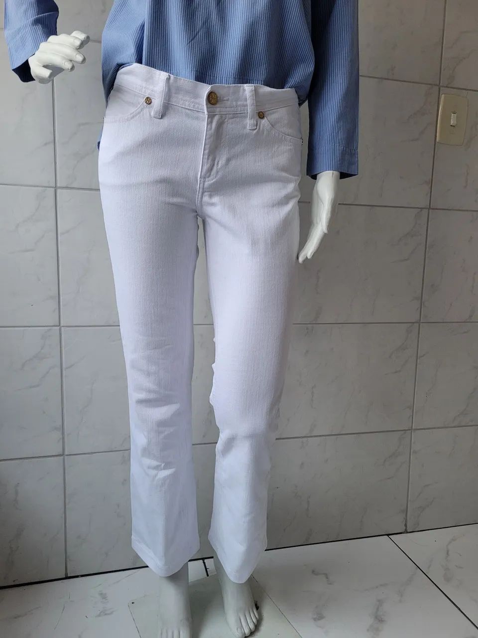 Calça branca TORY BURCH.