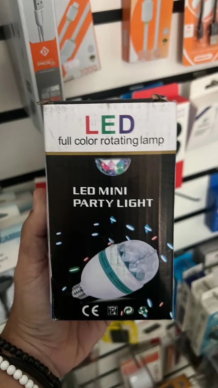 Lâmpada de Led Giratória Colorida
