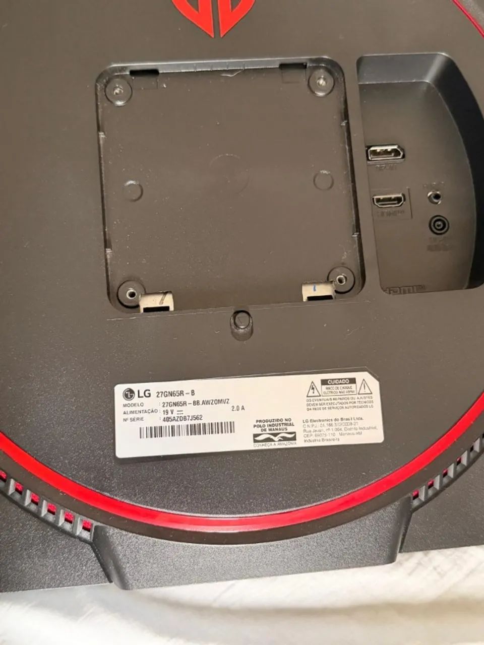 Monitor Gamer LG Ultragear 27 polegadas 144hz - Foto 2