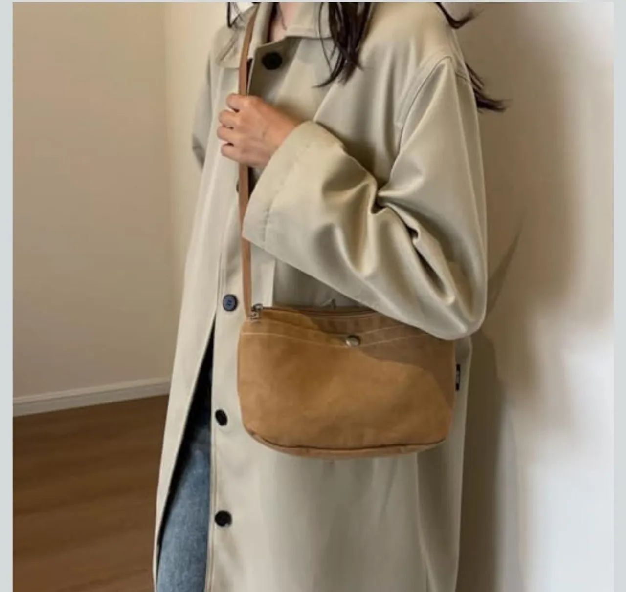 Bolsa Bag Retrô Transversal -Caramelo - Foto 4