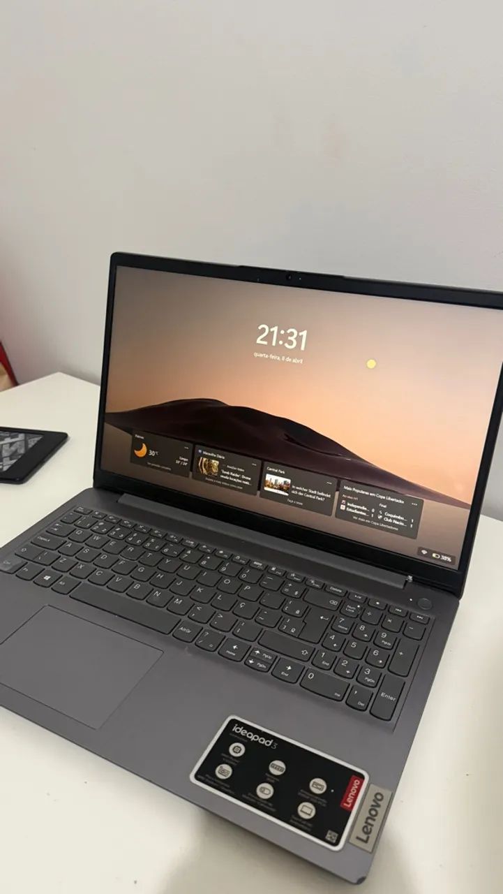 Notebook Lenovo Ideapad 3 Ryzen 5 8GB RAM SSD 256GB