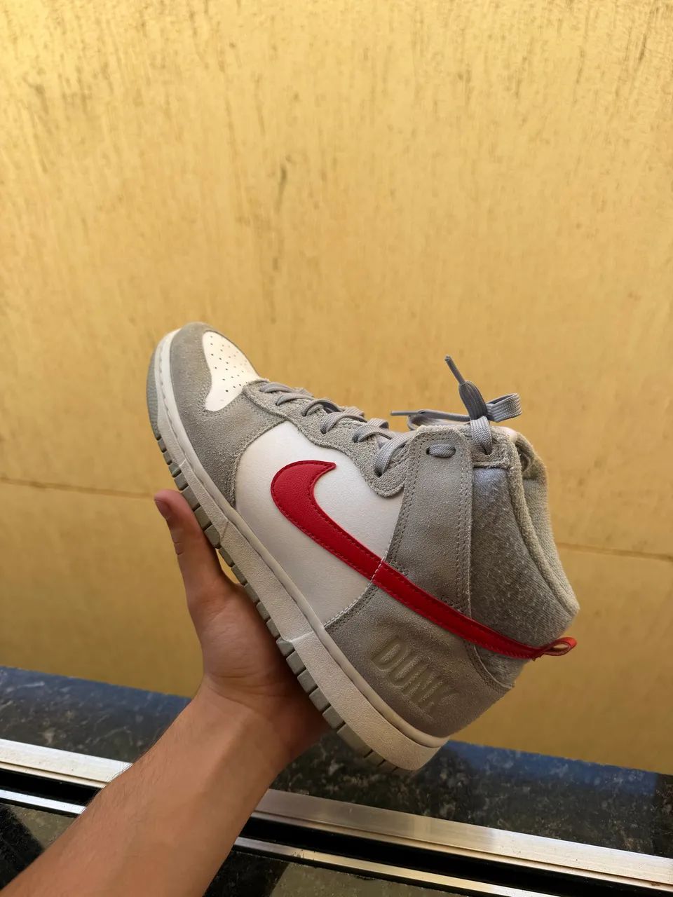 Nike Tênis Dunk High Retro SE | Cinza original - Foto 4