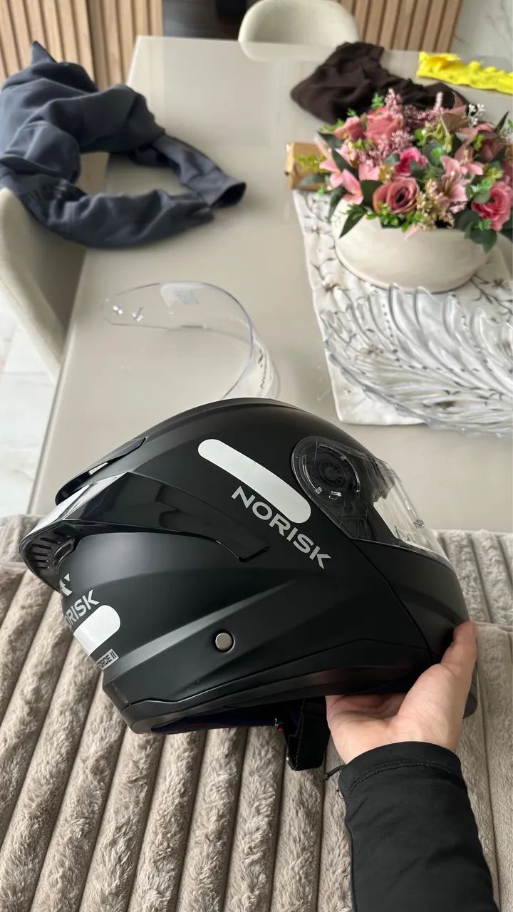 VENDO CAPACETE NORISK FORCE 2 ARTICULADO NOVO  - Foto 3