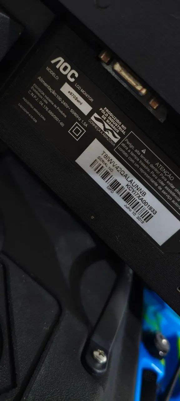 Monitor AOC 18.5" HD LED - Foto 4