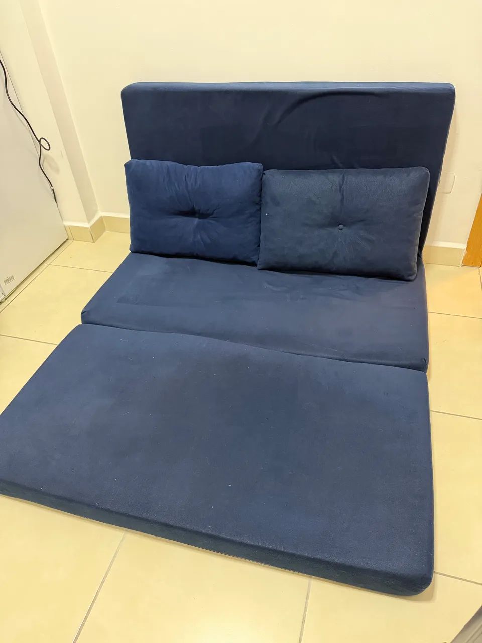 Sofá-cama Multiuso de Casal 3 em 1 Dobrável - Foto 4