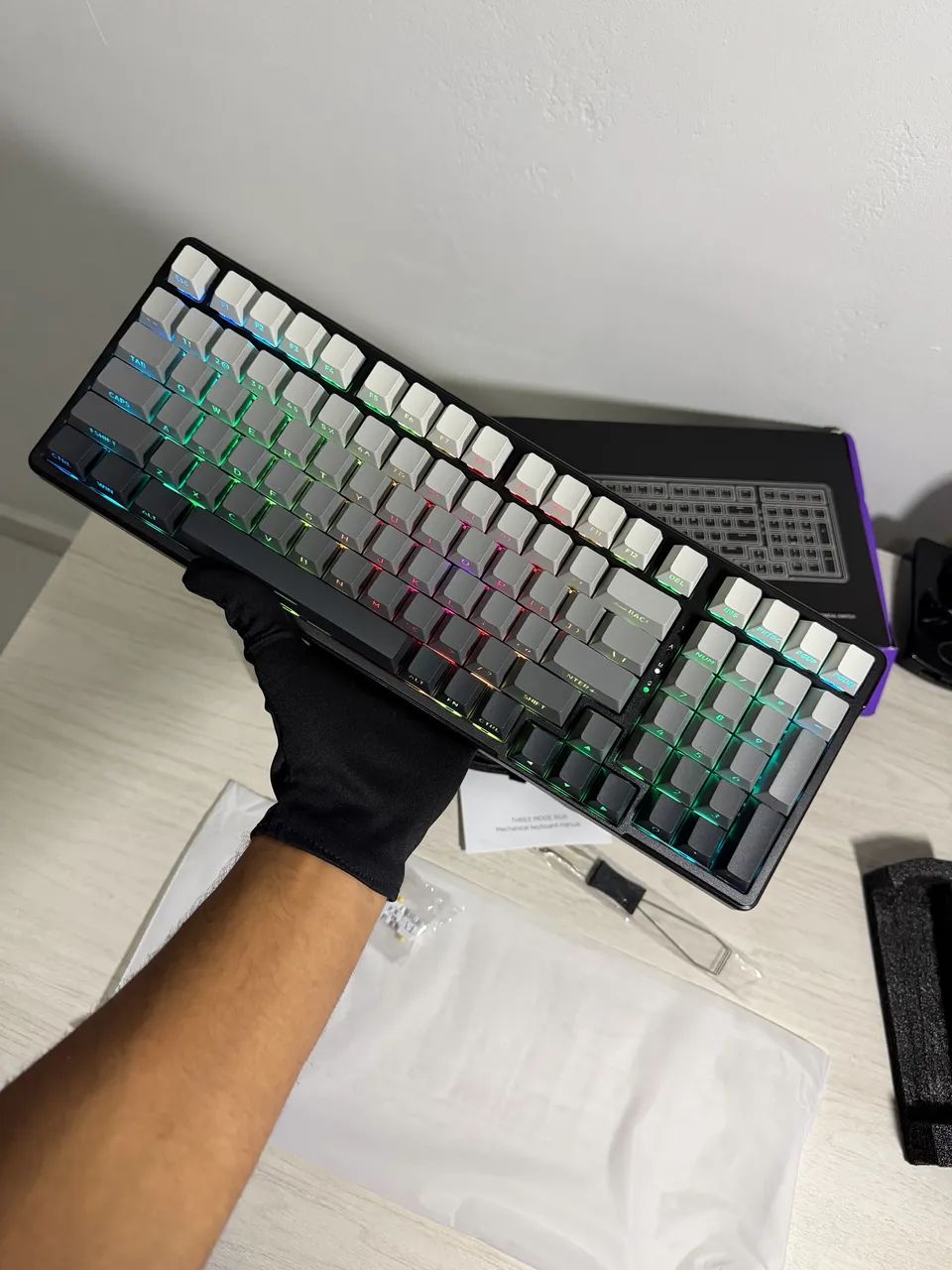 TECLADO FURYCUBE K99 PRO TRI MODE