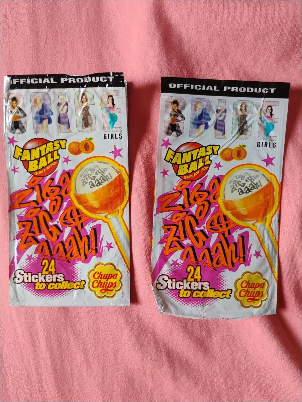 Embalagem Spice Girls! Stickers de pirulito Chupa Chups