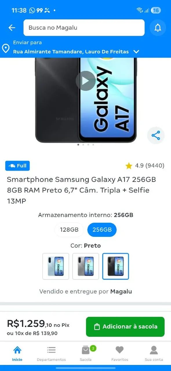 Samsung A17 novinho - Foto 3