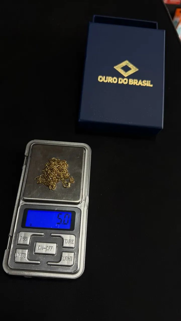 Corrente Figaro 3x1 Ouro 18K - Foto 3