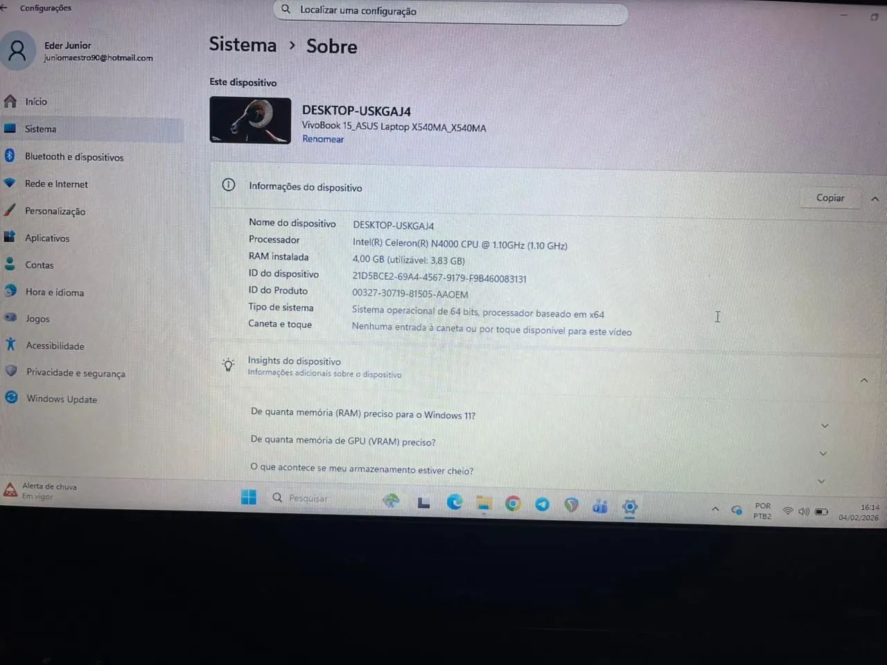 NOTEBOOK ASUS - Foto 5