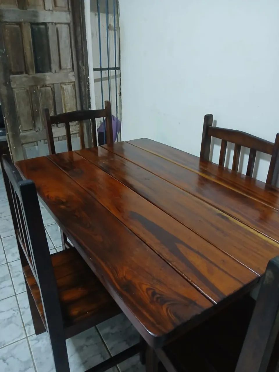 Mesa madeira pura 120 m  - Foto 2