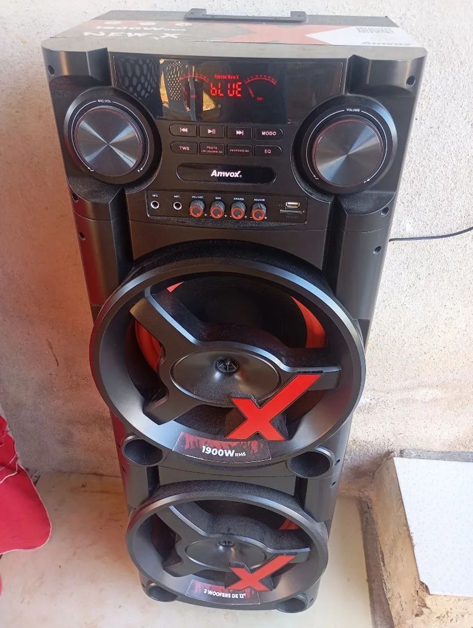Caixa amplificada amvox 1900w rms - Foto 3