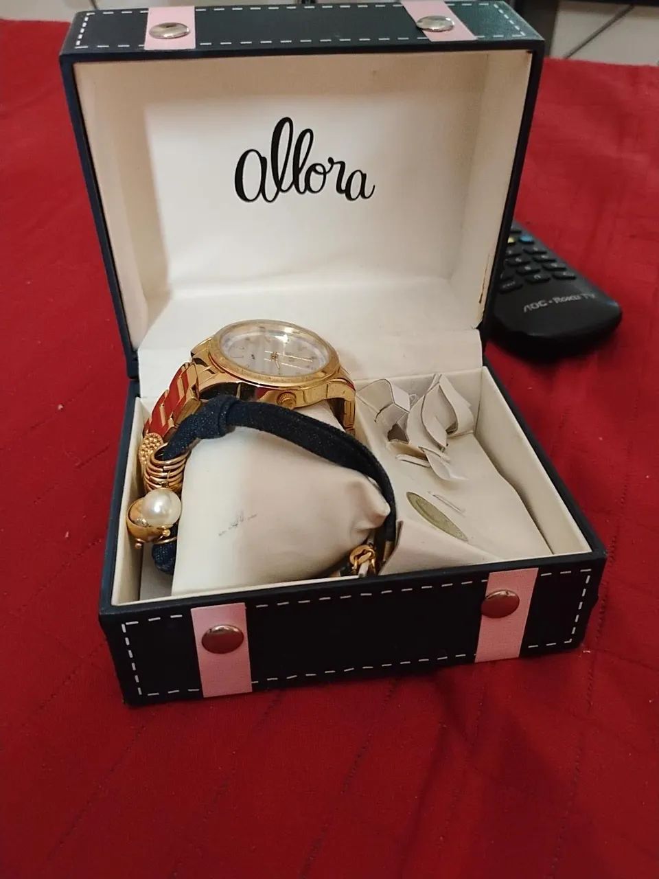 Relogio Allora Femino Dourado+ Caixa Original  - Foto 2